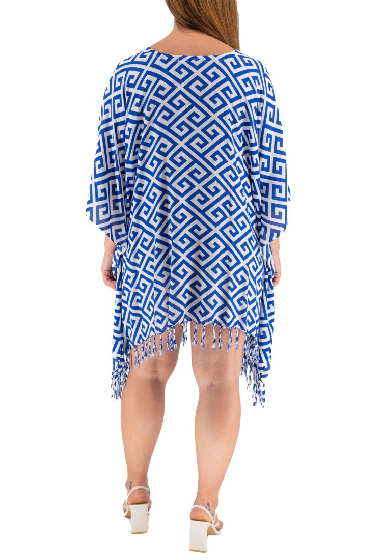 Kaftan with Meander print 525860-6
