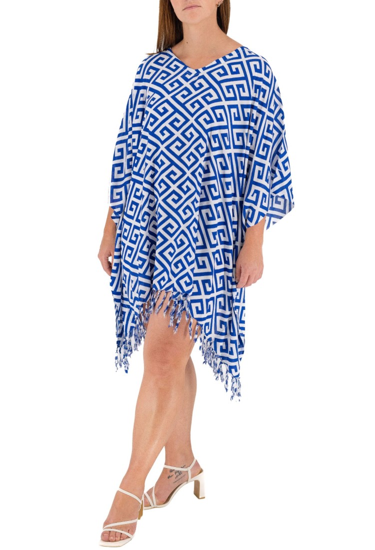 Kaftan with Meander print 525860-6