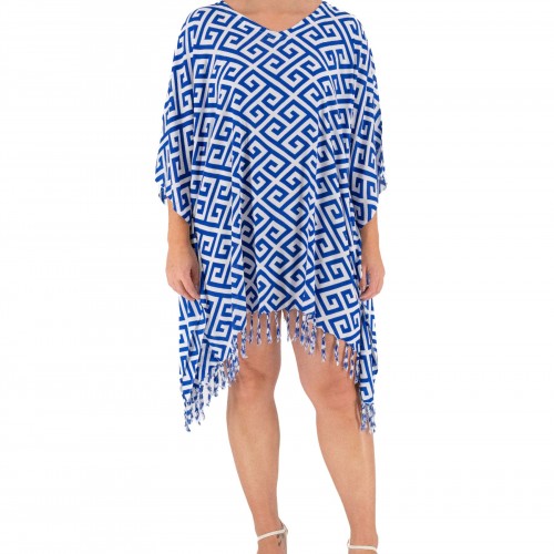 Kaftan with Meander print 525860-6