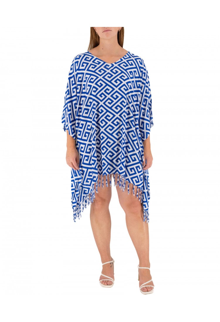 Kaftan with Meander print 525860-6