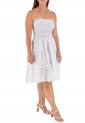 White Strapless Short Dress 524017-1