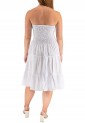 White Strapless Short Dress 524017-1