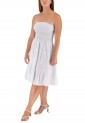 White Strapless Short Dress 524017-1