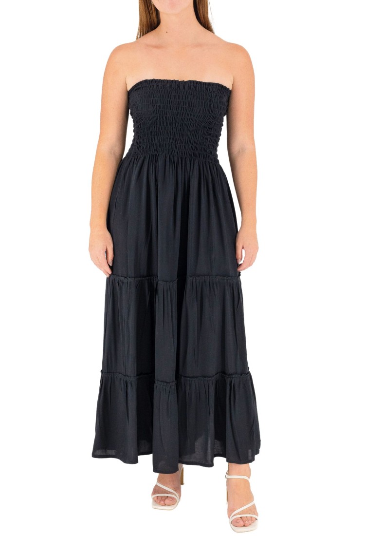 Strapless Maxi Dress 525847-2 Strapless Maxi Dress 525847-2