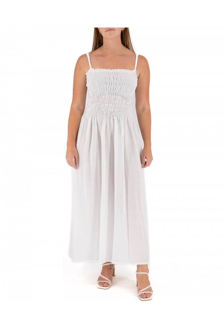 White Maxi Dress With Straps 525862-3