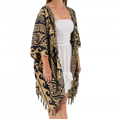 Kaftan Cardigan With Meander 525857