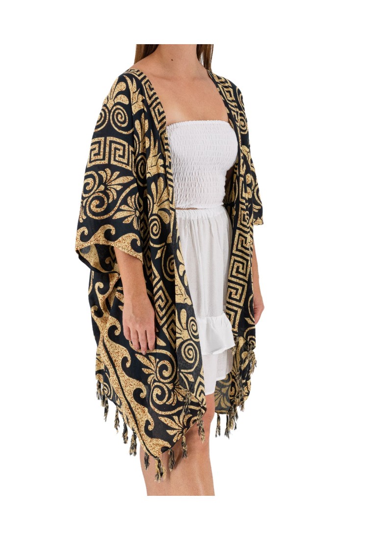 Kaftan Cardigan With Meander 525857