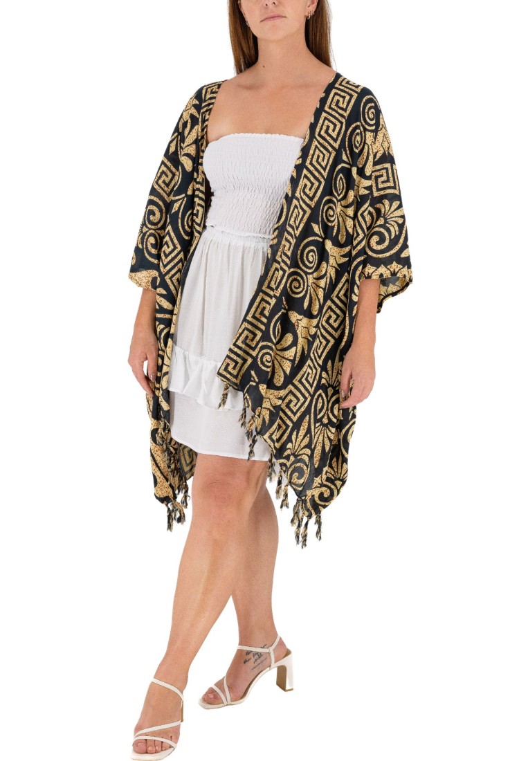 Kaftan Cardigan With Meander 525857