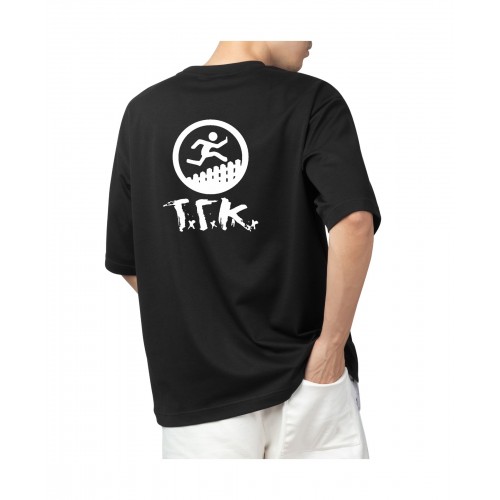 Κοντομάνικη Μπλούζα Oversize Λεξ OST030