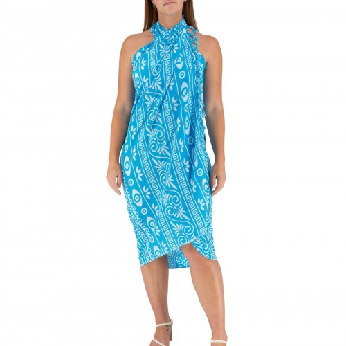 Pareo With Meander And Fringes 522043-11