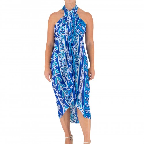 Pareo With Meander And Olive Branch 522043-12