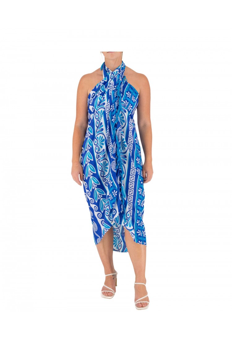 Pareo With Meander And Olive Branch 522043-12