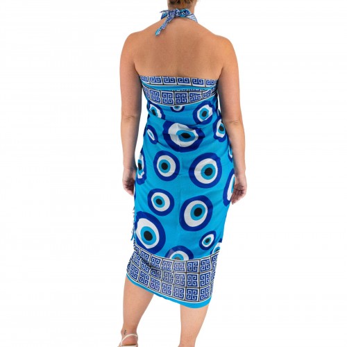 Pareo With Turtles And Meander Print 522043-16