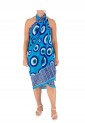 Pareo With Turtles And Meander Print 522043-16 Pareo With Turtles And Meander Print 522043-16