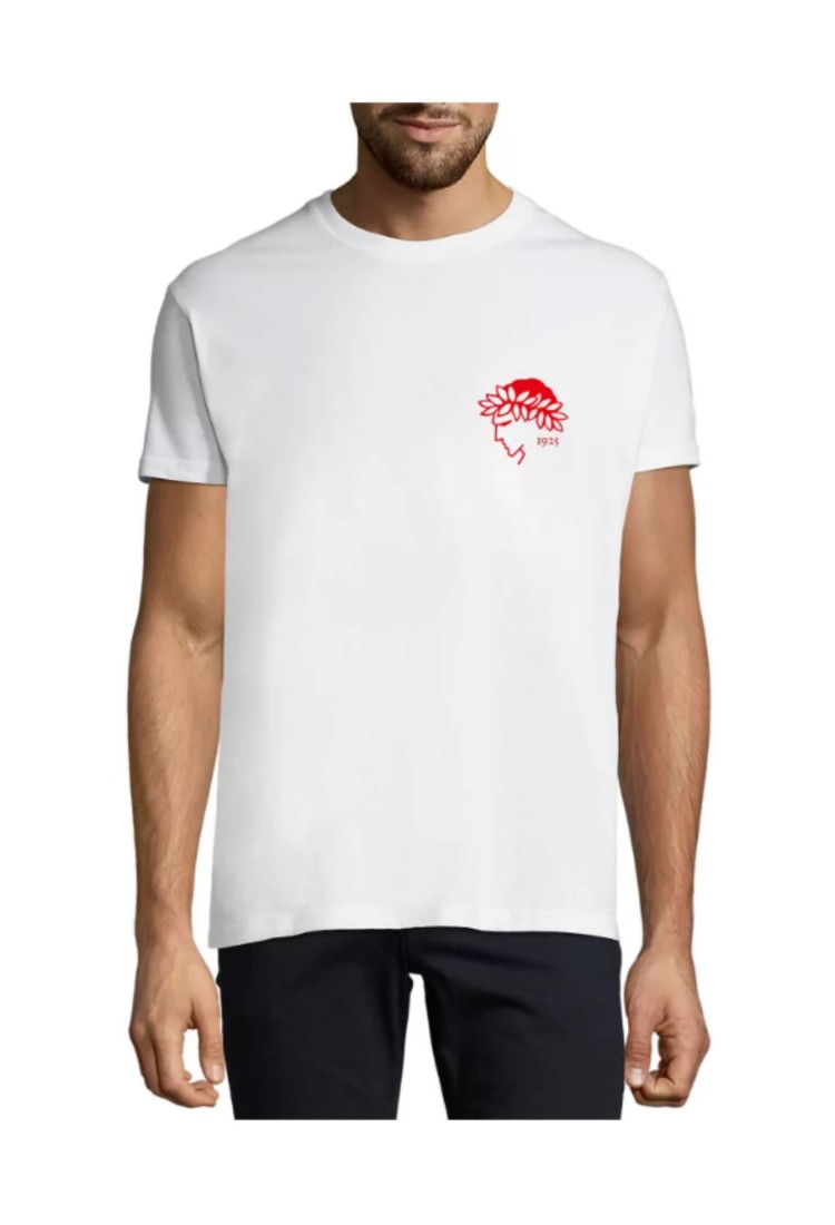 Men's T-shirt Red and White MTE308 Men's T-shirt Red and White MTE308