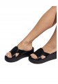 Platform With Rhinestones Black MEN034