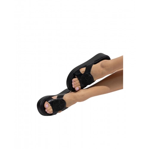 Platform With Rhinestones Black MEN034