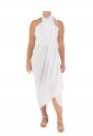 Pareo Plain White With Fringes 522044-1 Pareo Plain White With Fringes 522044-1