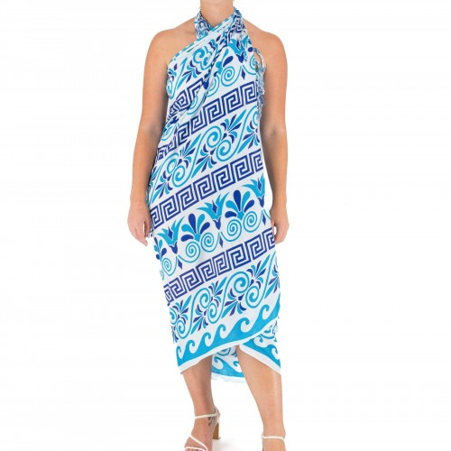 Pareo With Meander Print 522043-26