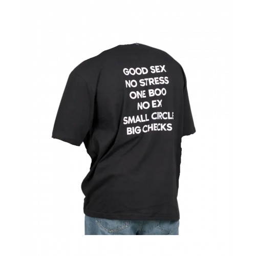 Αντρική Μπλούζα Με Τύπωμα Στην Πλάτη  Oversize SBO345