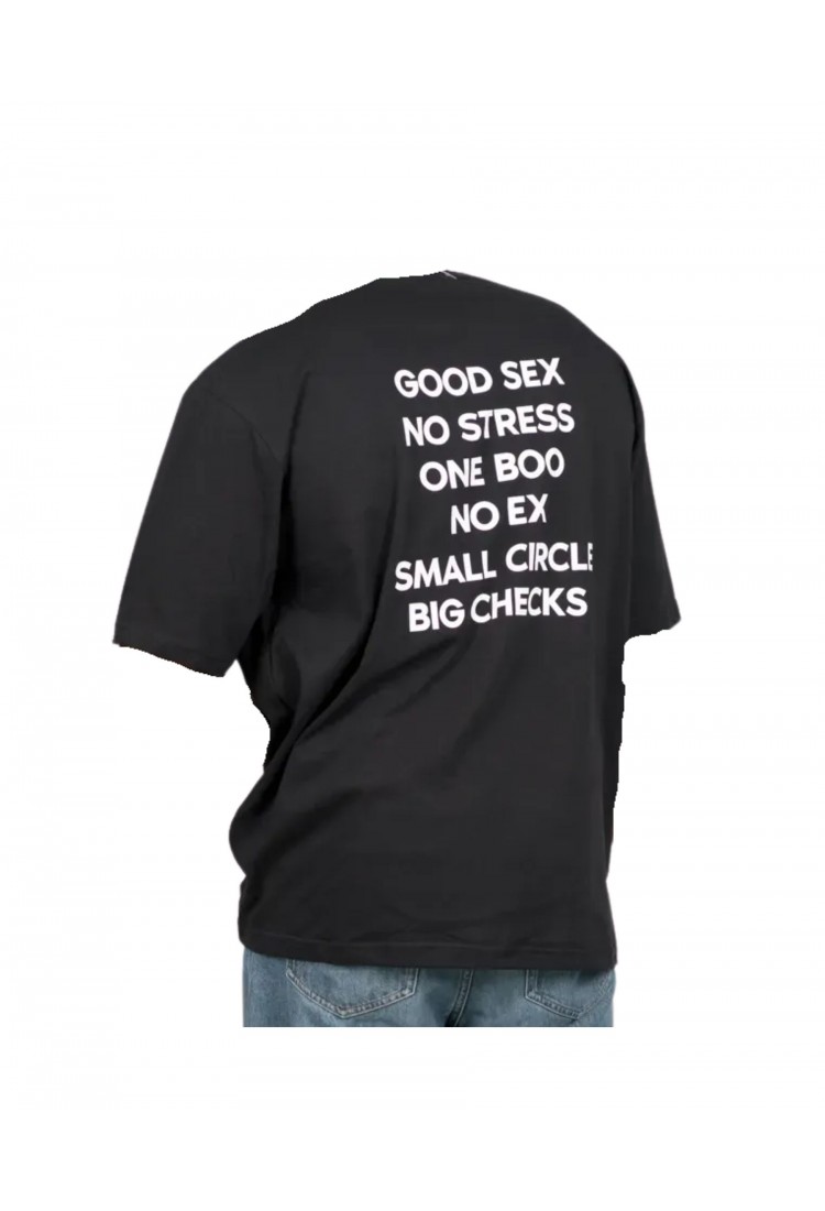 Αντρική Μπλούζα Με Τύπωμα Στην Πλάτη  Oversize SBO345