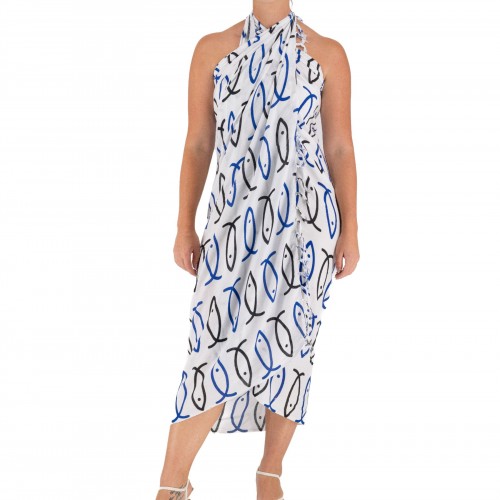 Pareo With Fish Print 522043-33
