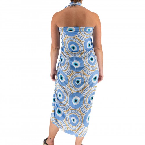 Pareo With Meander And Eye Print 522043-40