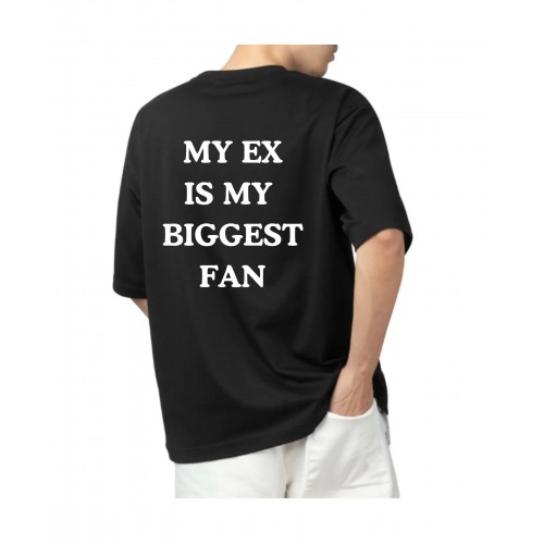 Μπλούζα Κοντομάνικη Με Τύπωμα Oversized My Ex Is My Biggest Fan MEF296