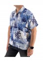 Men's Short Sleeve Shirt With Palm Trees 523013