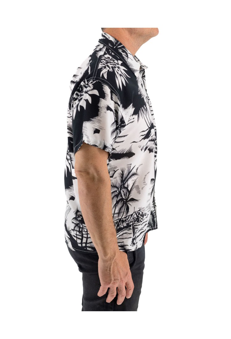 Men's Short Sleeve Shirt With Palm Trees 523013