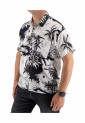 Men's Short Sleeve Shirt With Palm Trees 523013