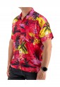 Men's Short Sleeve Shirt With Palm Trees 523013