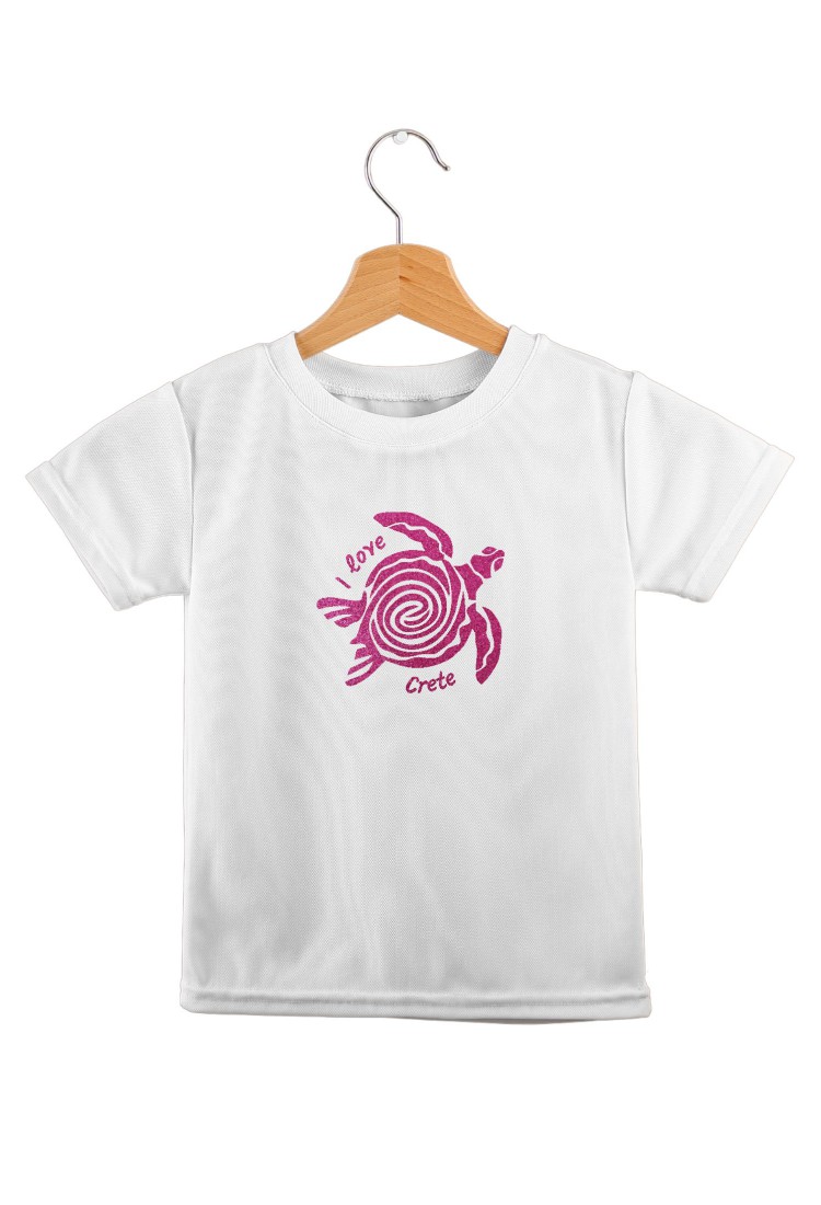 Short Sleeve Blouse With Rhinestones For Girls HIC5466