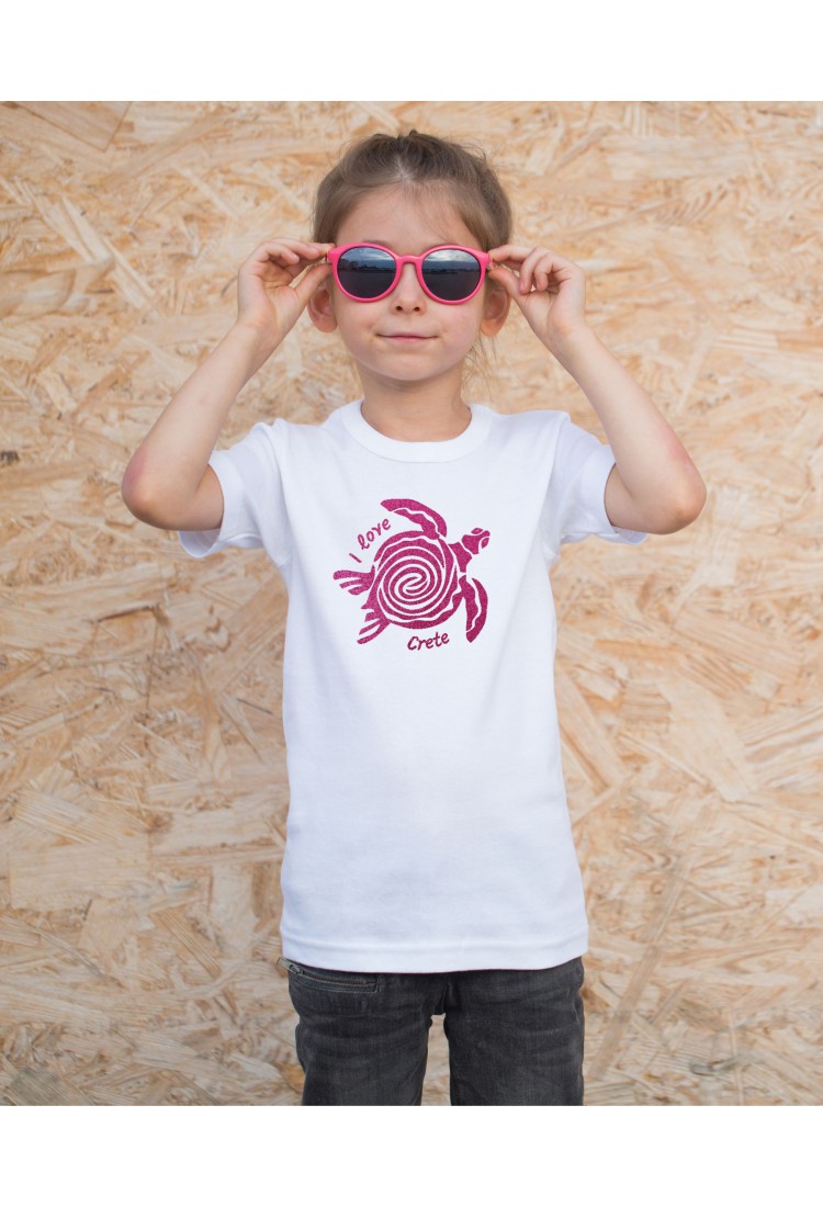 Short Sleeve Blouse With Rhinestones For Girls HIC5466
