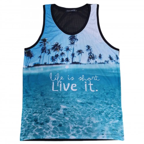 Ανδρικό Tank Top Life Is Hot Live It LIH736