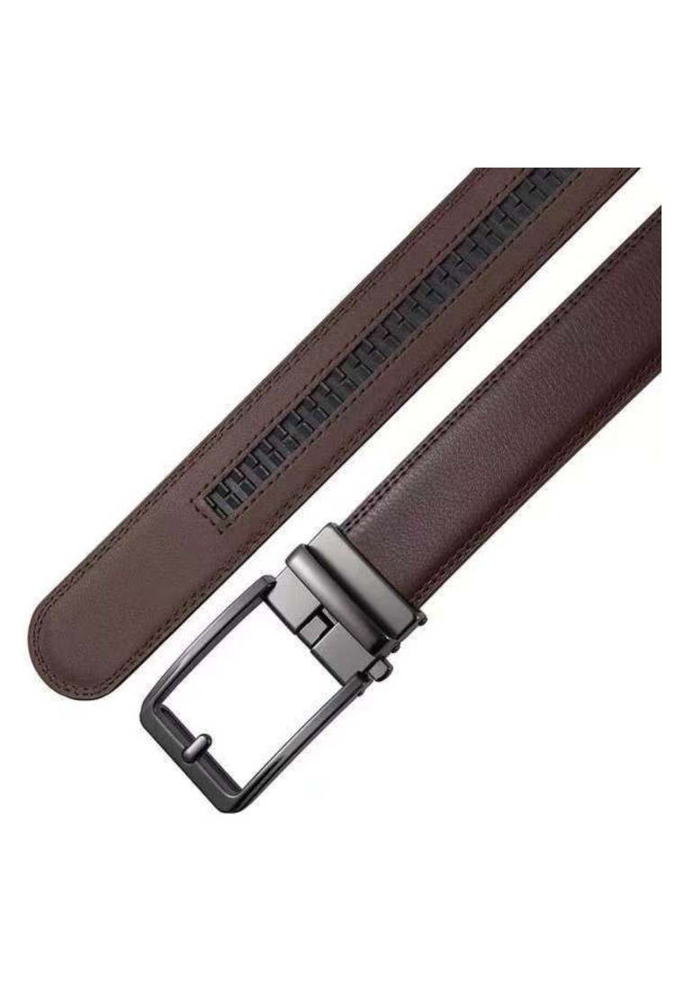 Ανδρική Ζώνη Με Μεταλλική Αγκράφα Δέρμα 3,5 cm * 130 cm. 525563
