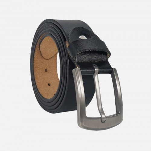 Ζώνη Ανδρική Δερμάτινη Για Τζιν 3,7 cm 527008