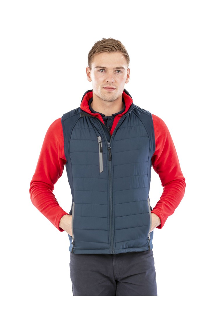 Men's Softshell Vest with Compass Lining