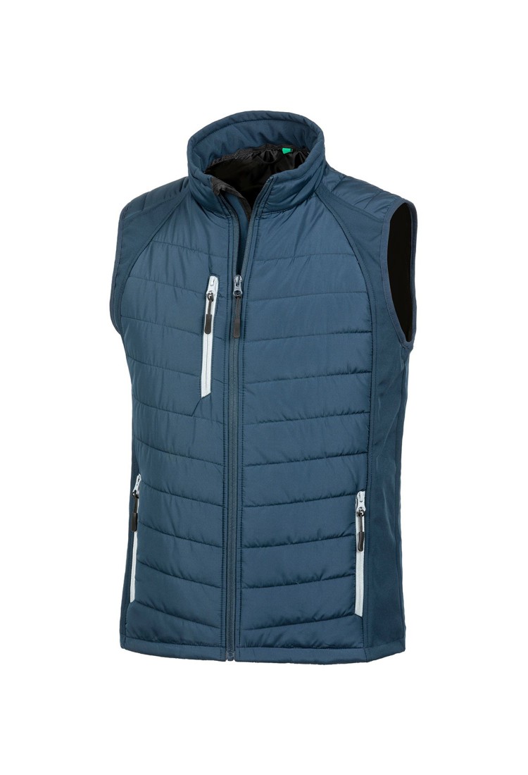 Men's Softshell Vest with Compass Lining Men's Softshell Vest with Compass Lining