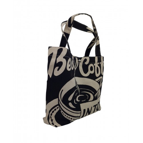 Canvas Tote Bag With Best Coffee Print 525753