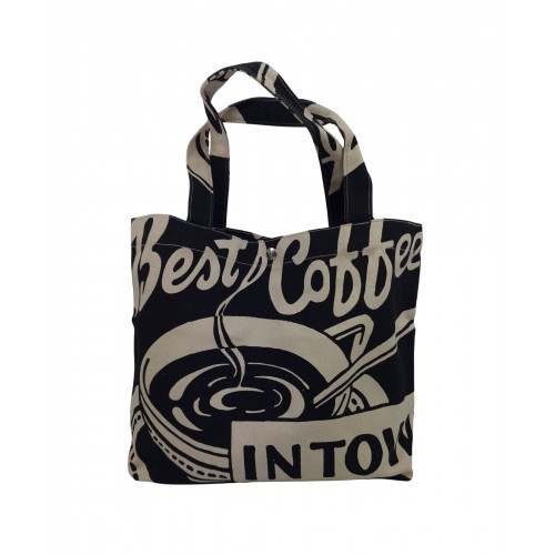 Canvas Tote Bag With Best Coffee Print 525753