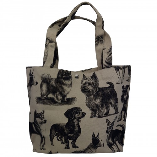 Τσάντα Καμβάς Tote Bag Με Τύπωμα Σκυλάκια 525753-1