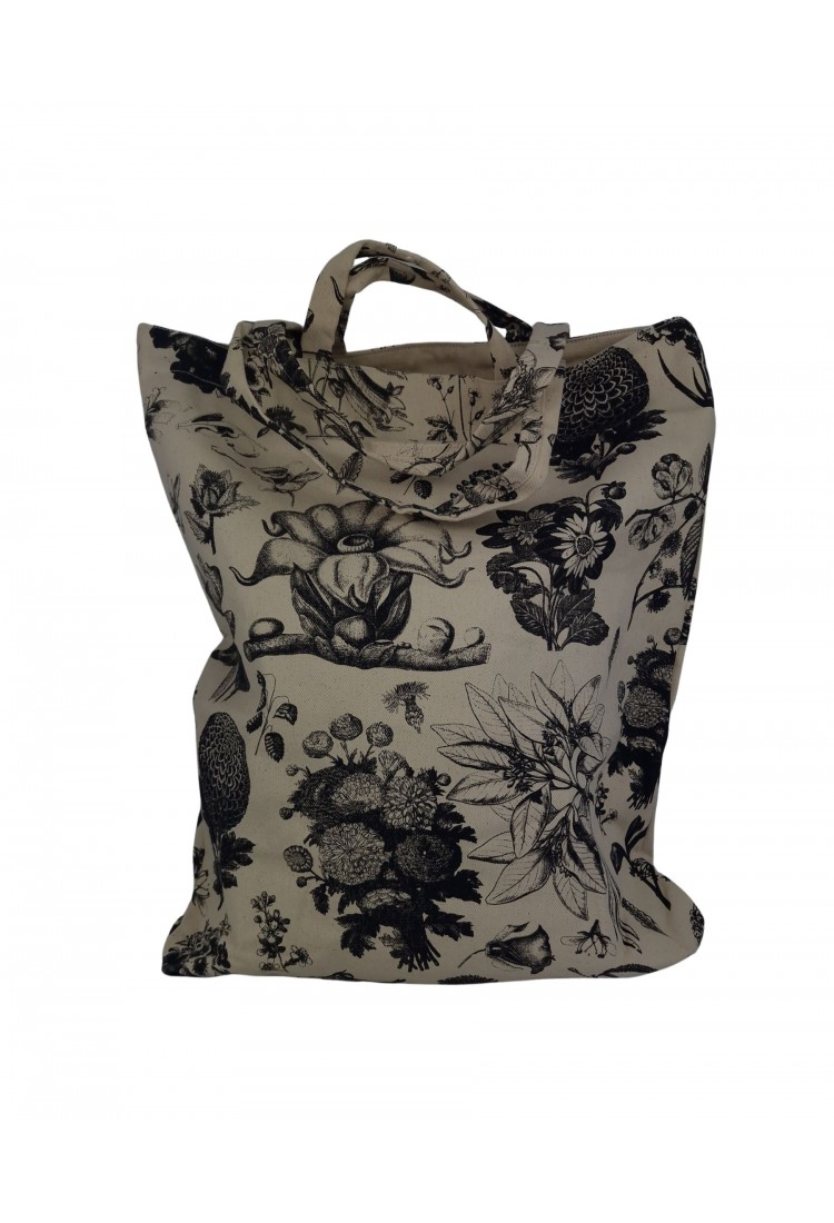 Large Floral Print Canvas Hand/Shoulder Bag 525752