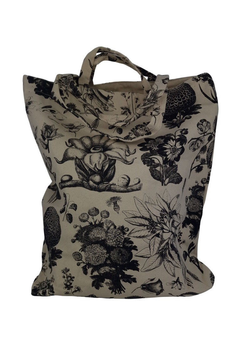 Τσάντα Tote Bag Καμβάς Με Τύπωμα Λουλούδια Μεγάλη 525752 Τσάντα Tote Bag Καμβάς Με Τύπωμα Λουλούδια Μεγάλη 525752