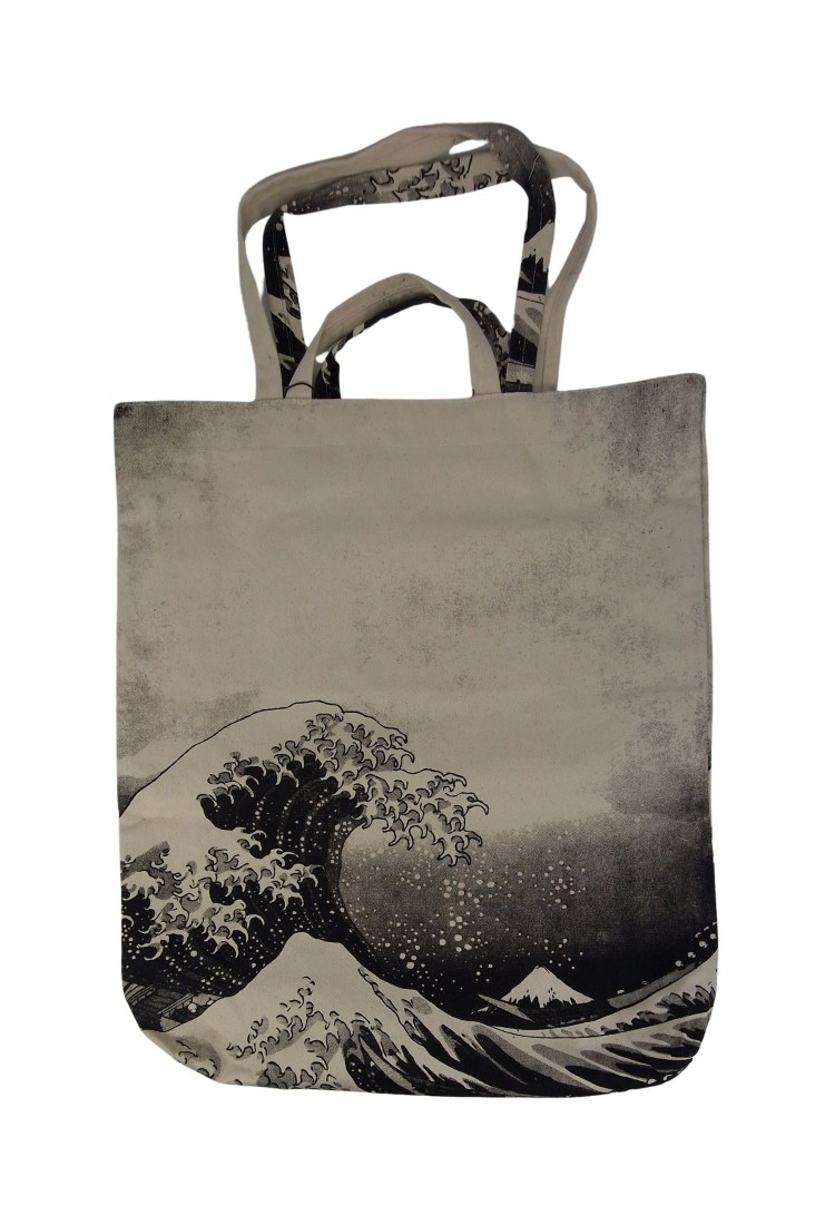 Τσάντα Tote Bag Καμβάς Με Τύπωμα Κύμα Μεγάλη 525752-1 Τσάντα Tote Bag Καμβάς Με Τύπωμα Κύμα Μεγάλη 525752-1