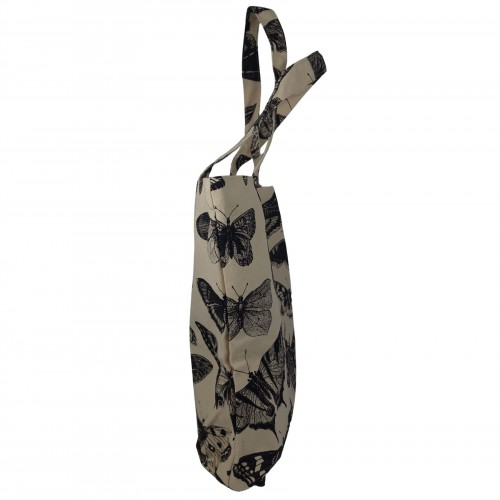 Τσάντα Tote Bag Καμβάς Με Τύπωμα Πεταλούδες 525750