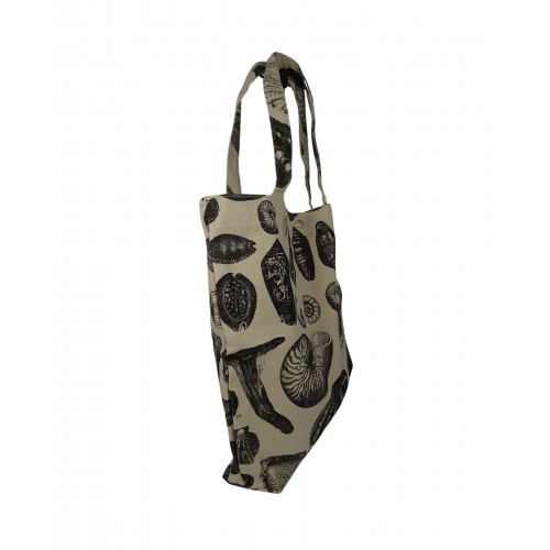 Canvas Tote Bag With Shell Print 525750-1