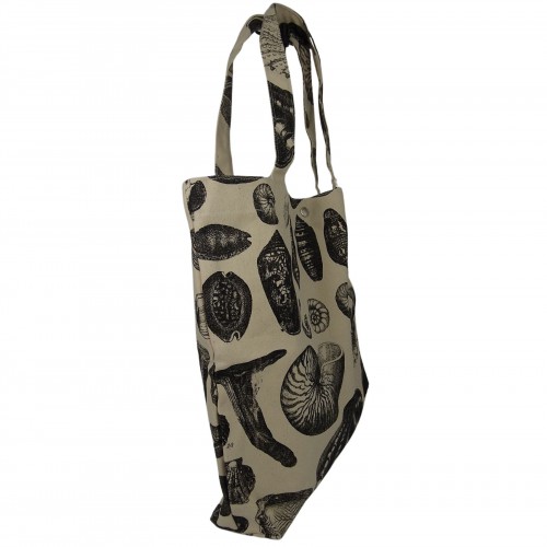 Τσάντα Tote Bag Καμβάς Με Τύπωμα Κοχύλια 525750-1