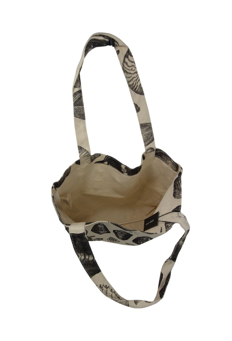 Τσάντα Tote Bag Καμβάς Με Τύπωμα Κοχύλια 525750-1