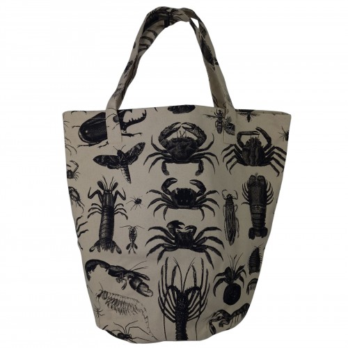 Τσάντα Tote Bag Καμβάς Με Τύπωμα Καβούρια 525751-1